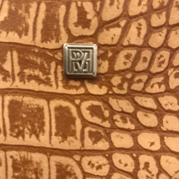 Orange/Crocodile Pour Le Victoire Tote - Picture 3 of 5